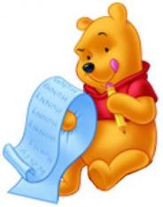 Bullyland - Figurina Pooh cu scrisoare